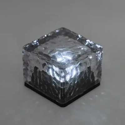 Фонарь садовый «Куб» 7*7*5,5 см, на солнечной батарее, Белый