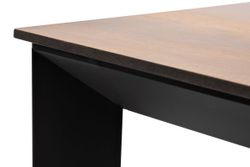 "Венето" обеденный стол из HPL 90х90см, цвет "дуб", каркас черный