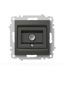 Механизм Розетки  TV с экраном (проходная) Zena