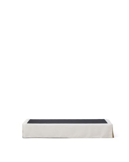 Основание кровати Jaira со съемным чехлом из белого шенилла для матраса 90 х 200 см