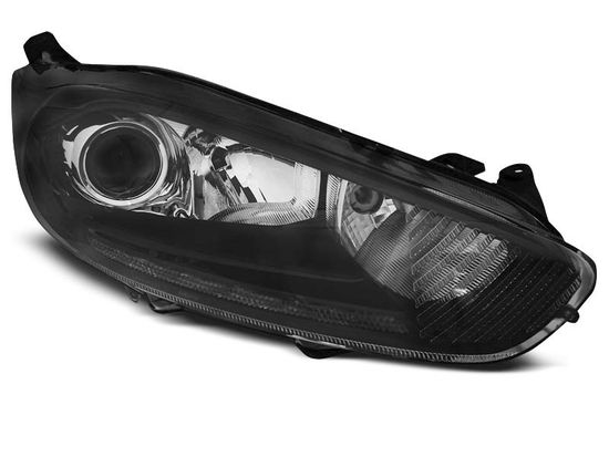 Передние фары True DRL для Ford Fiesta VII (13-...) Black