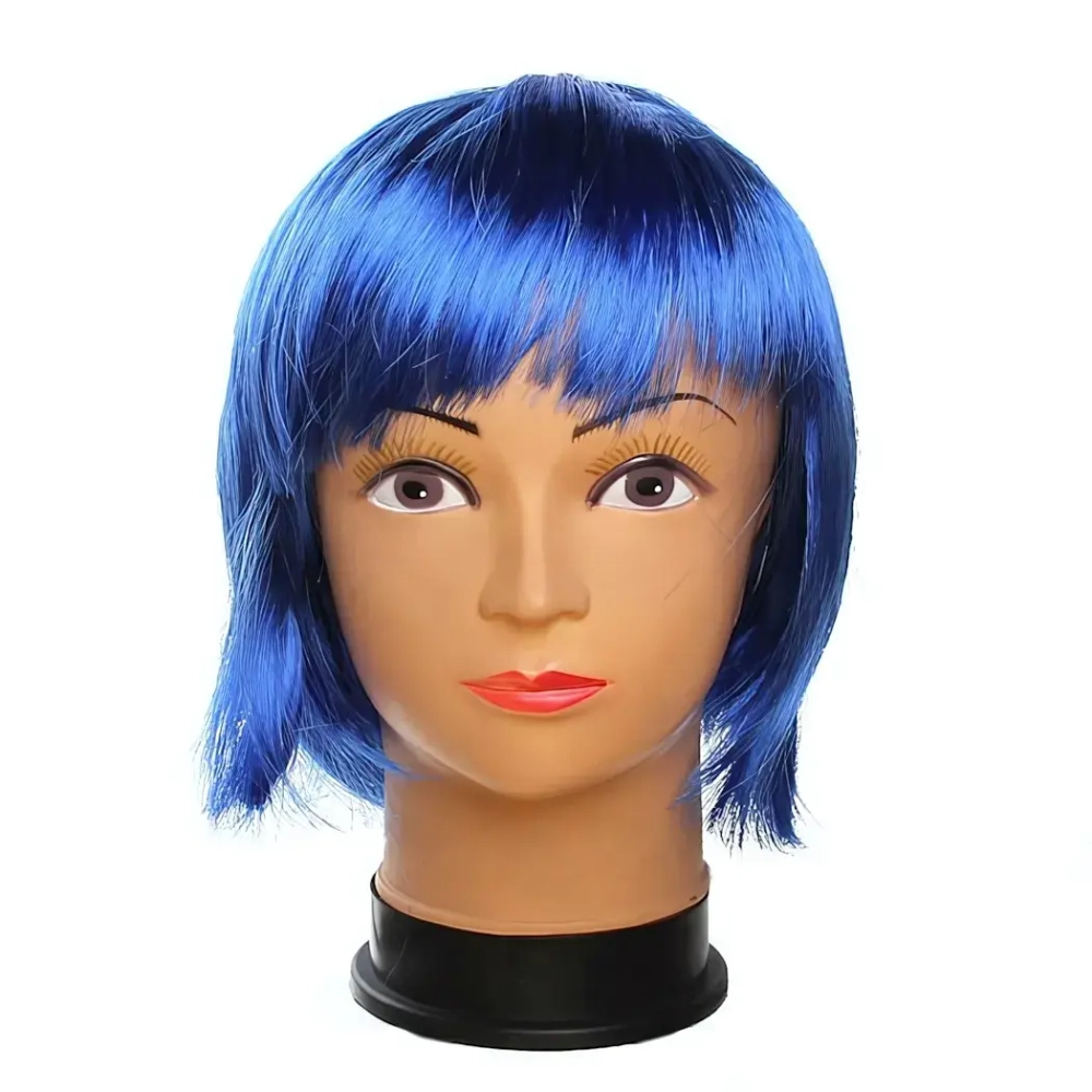 Парик карнавальный «Каре синее»