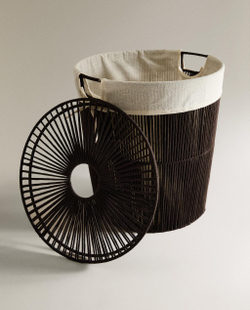 Zara Home Корзина из нержавеющей стали, цвет коричневый, 47 см