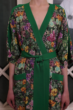 Платье-халат «Лоза», зеЛёный