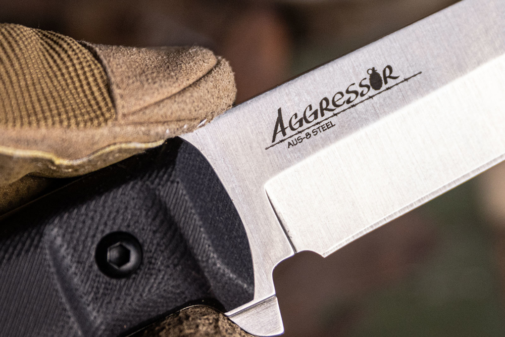 Тактический нож Aggressor AUS-8 Stonewash G10 Black