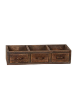 Ящик "Ланцет" 20х12х55,5 см коричневый от CAMPO Home & Garden