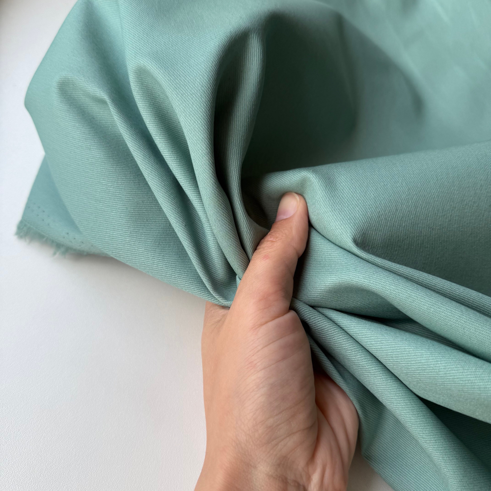 Джинса хлопковая (плотность 195 гр/м2) Мятная