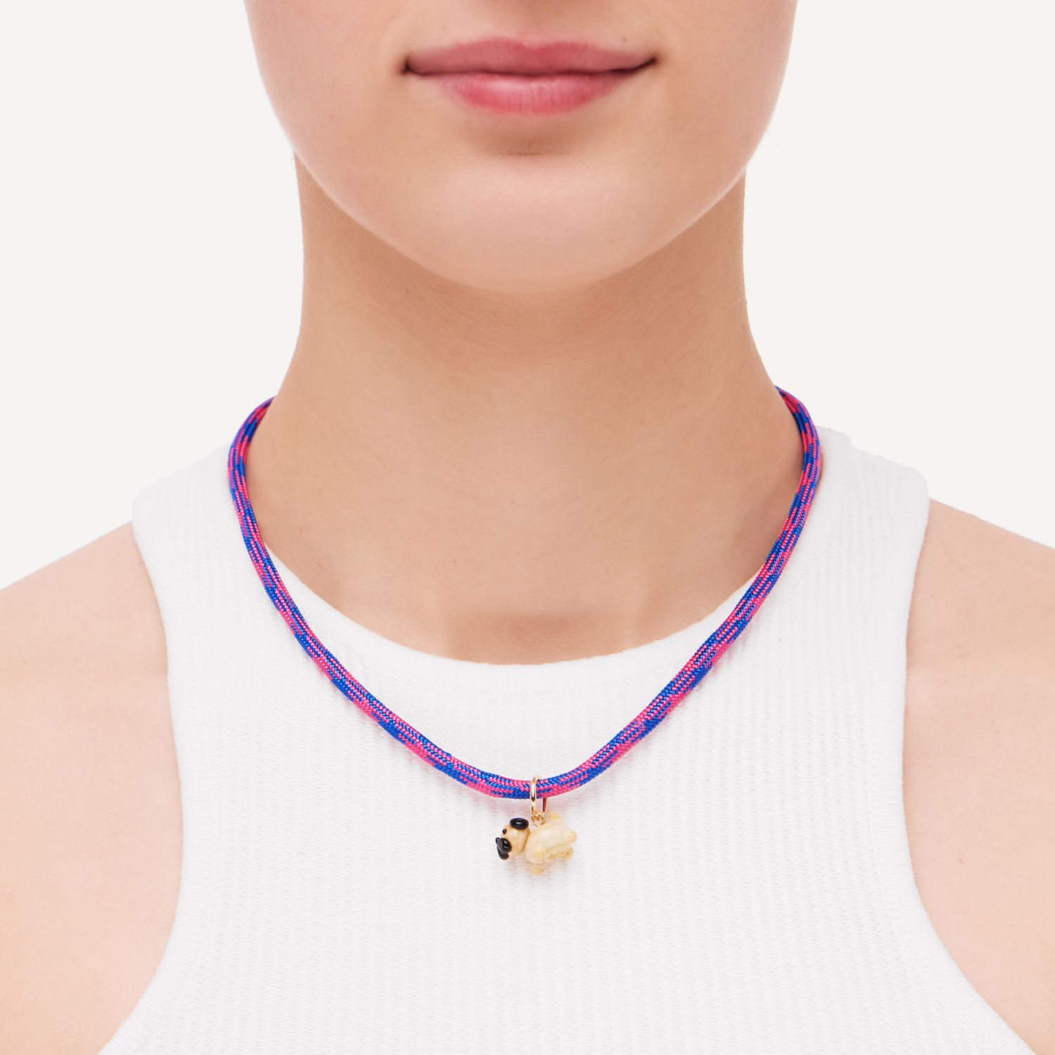 Колье Knitted Cutie Necklace - Pug