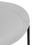 Стул пластик Wave серый с черными ножками