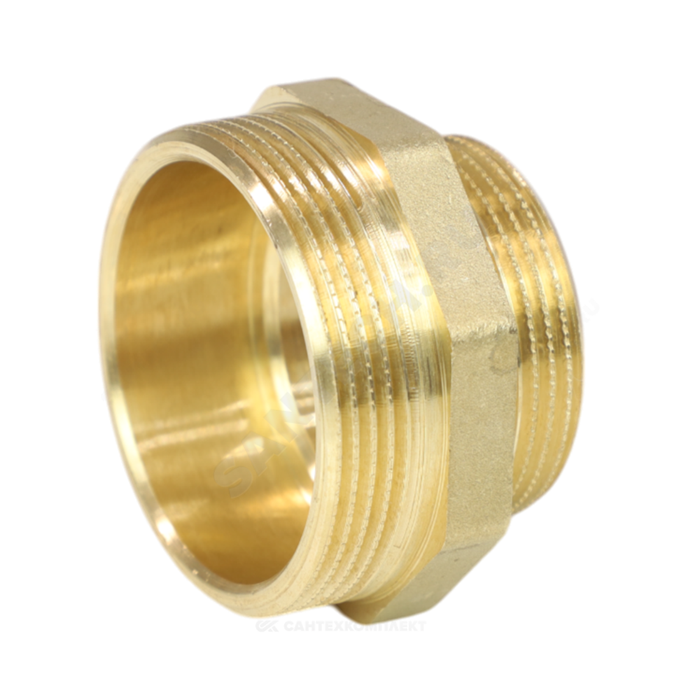 Ниппель латунь переходной Ду 40х32 (1 1/2"х1 1/4") НР LD LD.65.503.40х32