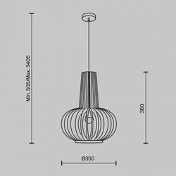 Подвесной светильник Maytoni Roots MOD193PL-01W1
