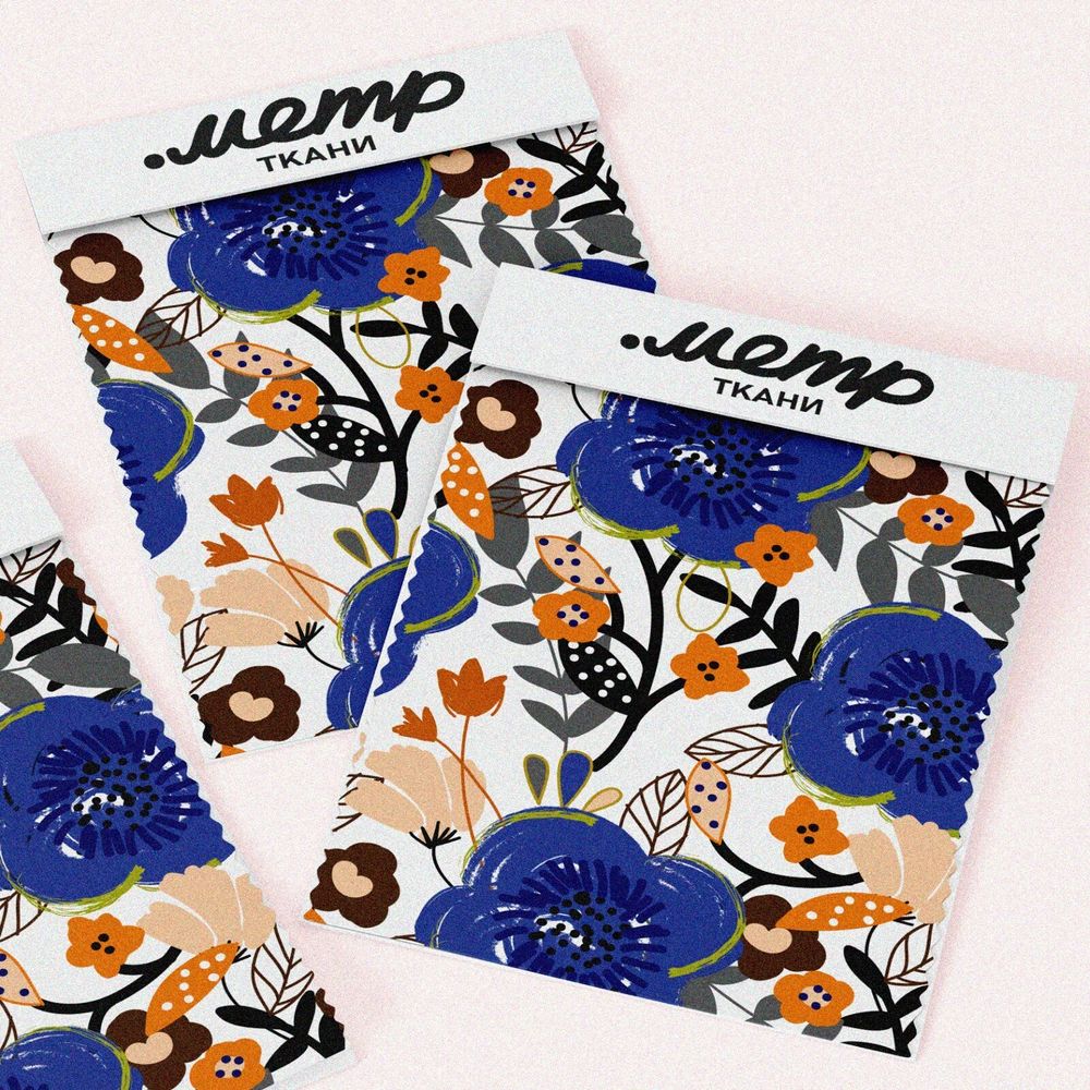 Ткань атлас соцветия для весеннего дизайна