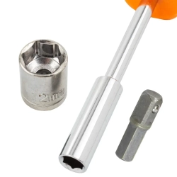Отвертка в комплекте с битами и головками 1/4'' набор 58 пр. ISMA ISMA-515058
