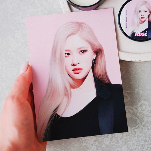 Открытка / Горящее сердце / BLACKPINK / Rose