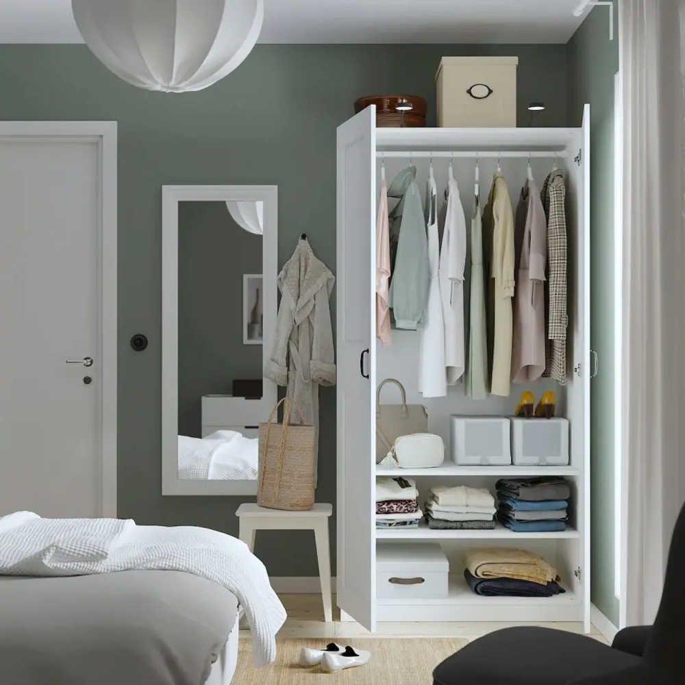 Гардероб - IKEA PAX/GRIMO/ ПАКС/ГРИМО ИКЕА, 100x60x201 см, белый