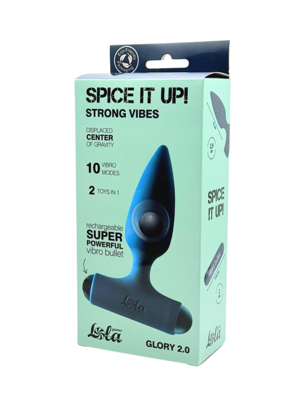 Анальная пробка с перезаряжаемой вибропулей Spice it Up Glory 2.0