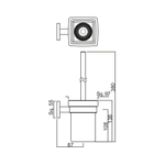 Ершик с держателем Jaquar AKP-CHR-35743P