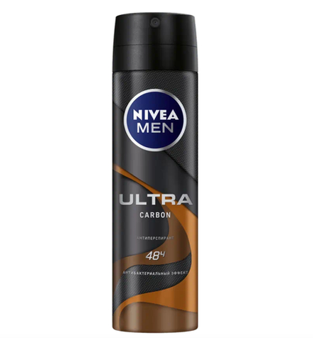 Nivea Men део cпрей мужской ultra carbon антибактериальный эффект 150 мл.