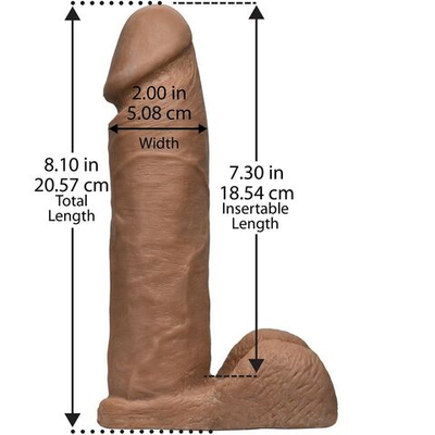 Насадка-реалистик для трусиков Харнесс Vac-U-Lock 8 ULTRASKYN Cock - 20,6 см. (Цвет: бежевый)