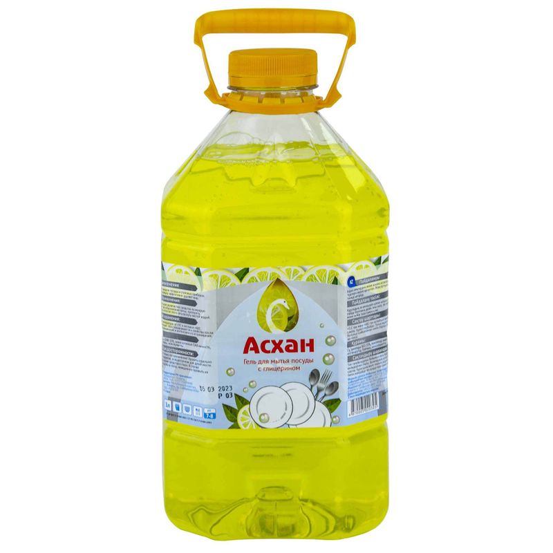 Средство для посуды Accu Асхан с глицерином Лимон 3 л/бут