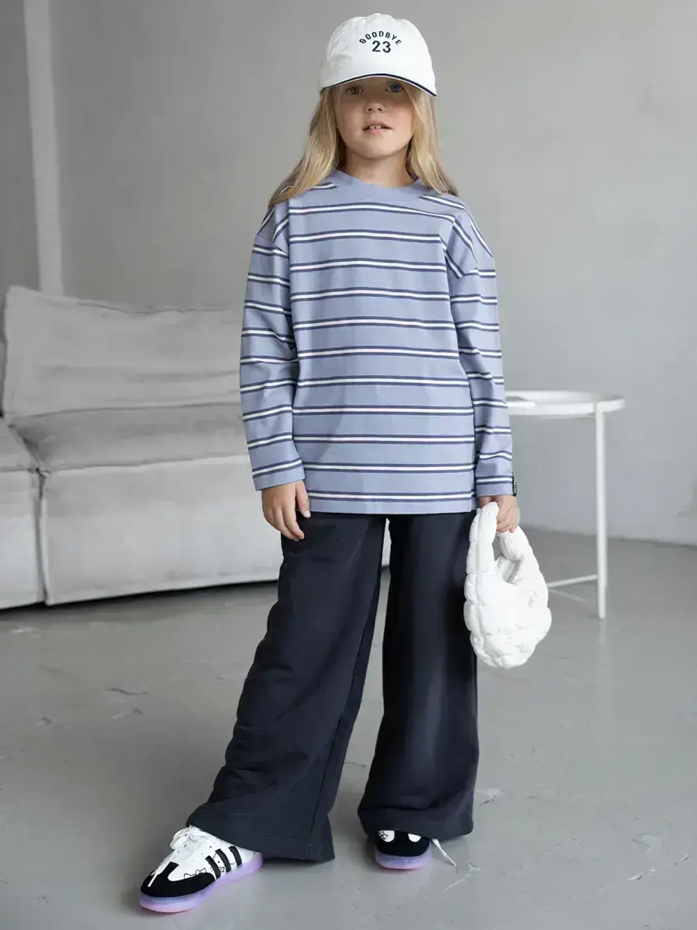 Брюки трубы детские осенние