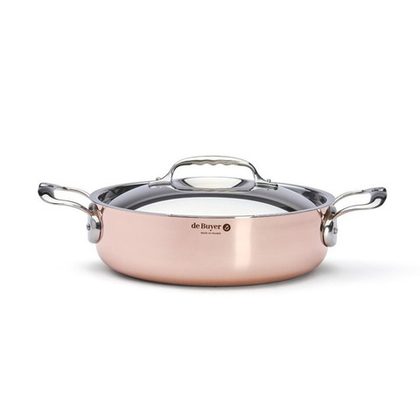 Кастрюля с крышкой низкая de Buyer Prima Matera (24 см)