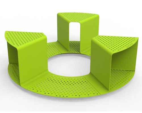 Приствольная решетка со скамейками График 253.08.01