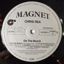 Винтажная виниловая пластинка LP Chris Rea On The Beach (Germany 1986) (Club Edition) Light Of Hope