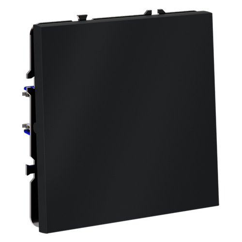 Проходной переключатель встраиваемый VOLTUM S70 одноклавишный 10А, (графит)