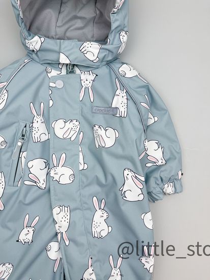 Комбинезон демисезонный "Зайчата" холодная мята