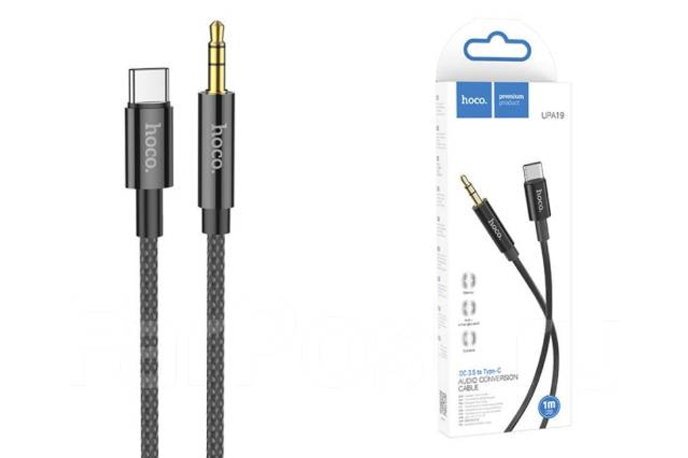 Переходник Hoco UA19 AUX audio cable(L=2M)