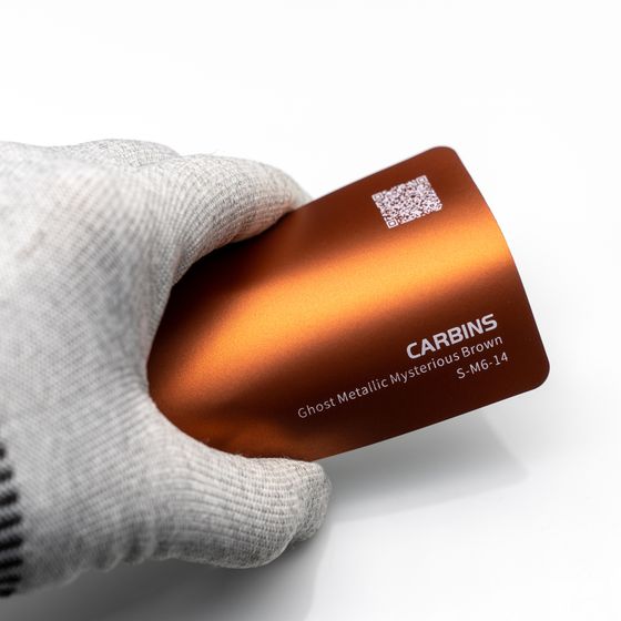 Веер образцов виниловой цветной пленки Carbins