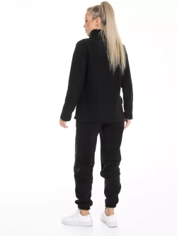 Черный Женский Флисовый Костюм теплый LBLACK