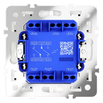 Проходной переключатель встраиваемый VOLTUM S70 двухклавишный 10А, (кашемир)