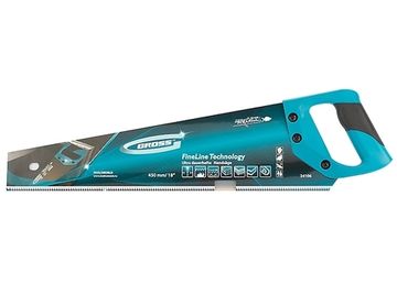 Ножовка по дереву "PIRANHA",450 мм,11-12 TPI,кал.3D-зуб,тефл.покр.полотна,2-х комп.рук-ка Gross 24106