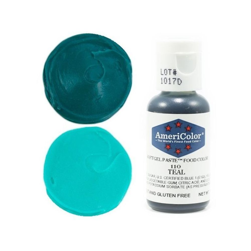 Гелевая краска #110 Americolor Teal «Морская волна» 21 гр