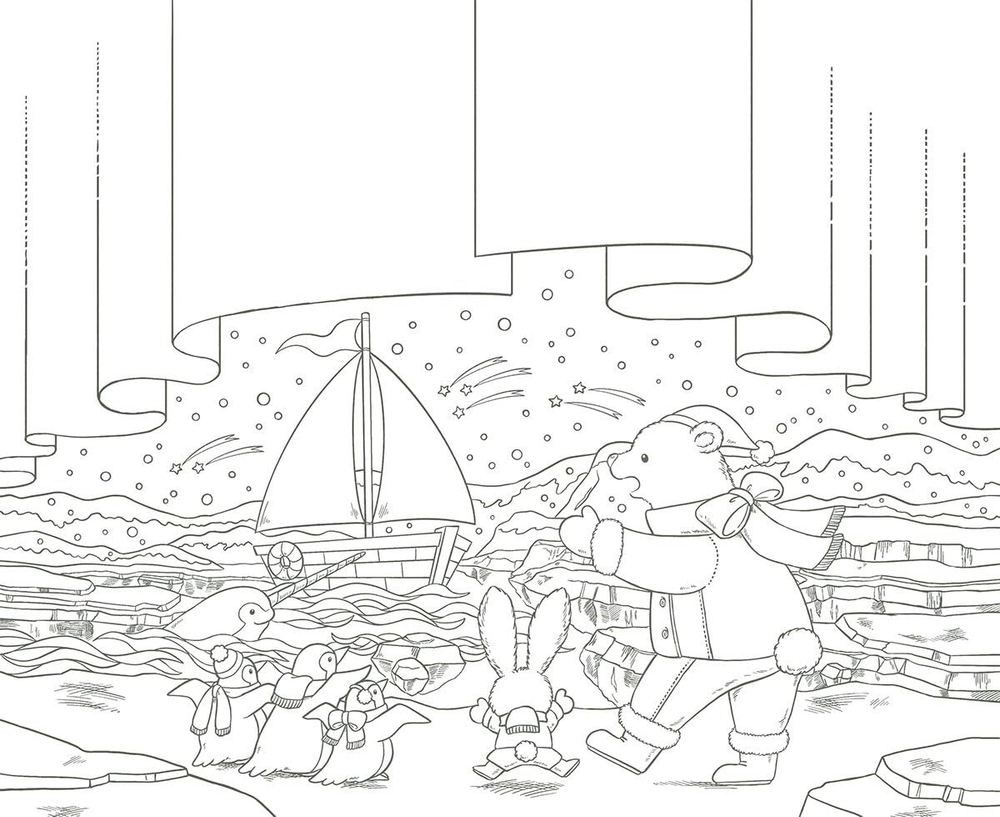 [Vol.7] Polar Bear's Adventure Cruise. Coloring Book