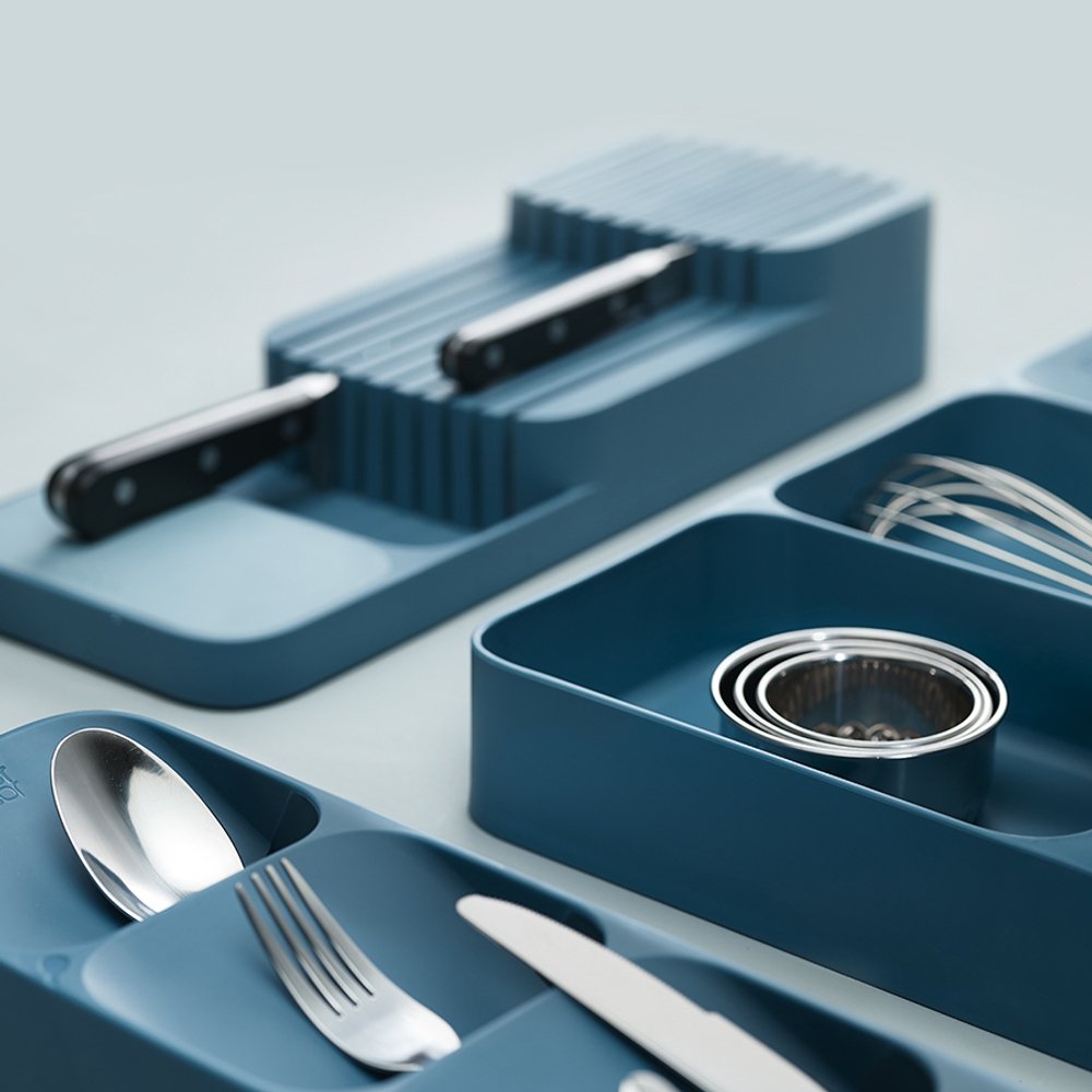 Органайзер для столовых приборов drawerstore, синий