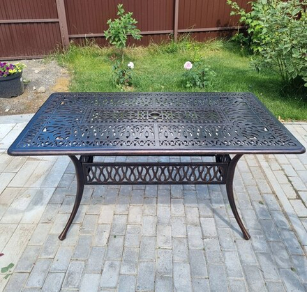 Стол из литого алюминия Rimini 150