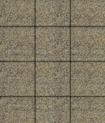 Гранитная тротуарная плитка КВАДРАТ - Б.1.К.6 Гранит Желтый с черным