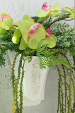 Настенная композиция в кашпо "Цветы" 67*57*23 см