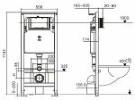 Инсталляция для унитаза WeltWasser WW AMBERG 506 MT-CR с кнопкой матовый хром