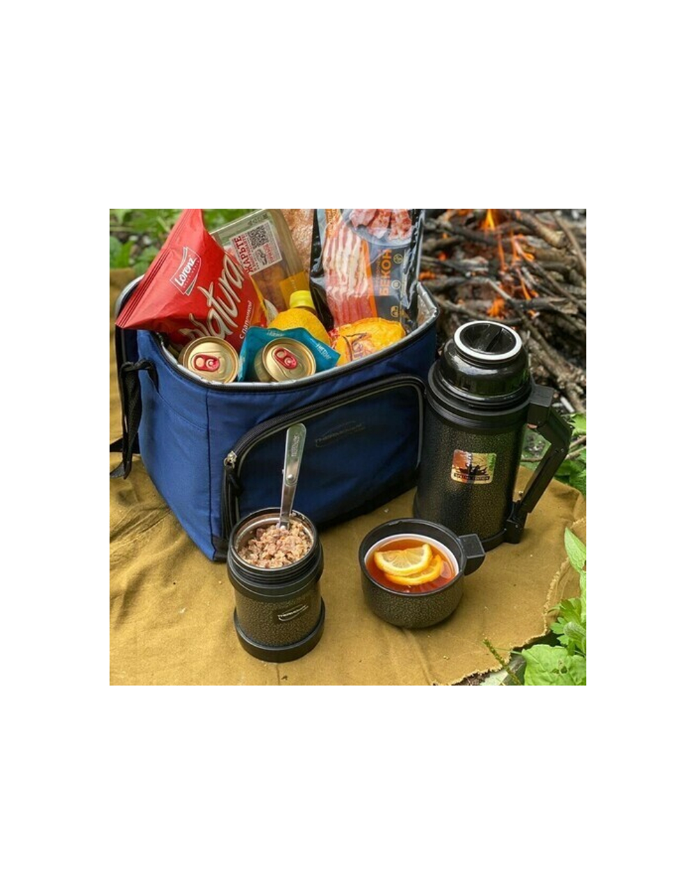 Термос универсальный (для еды и напитков) Thermocafe Hammp-1200-F&H (1,2 литра)