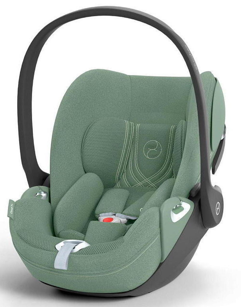 Коляска Cybex Coya Matt Black Frame Cloud T i-Size Leaf Green Plus Leaf Green с дождевиком