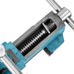 Тиски слесарные, 63 мм, крепление для стола, винтовой зажим (Глазов)