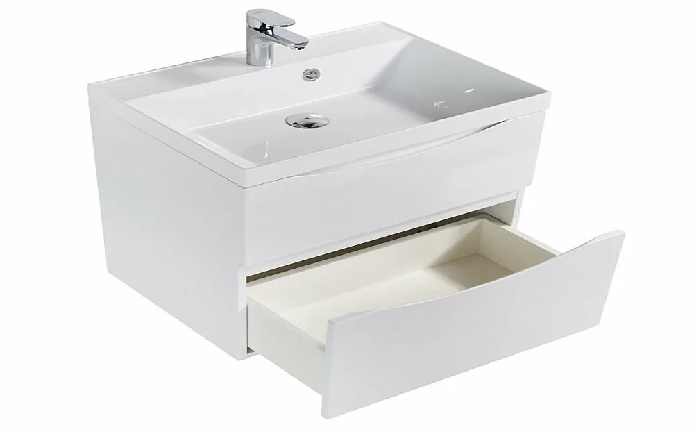 Тумба с раковиной BelBagno MARINO H60-2C-SO-BL-P 100 Bianco Lucido