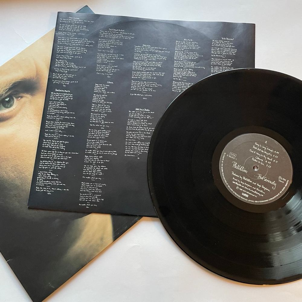 Винтажная виниловая пластинка LP Phil Collins But Seriously (Испания 1989)