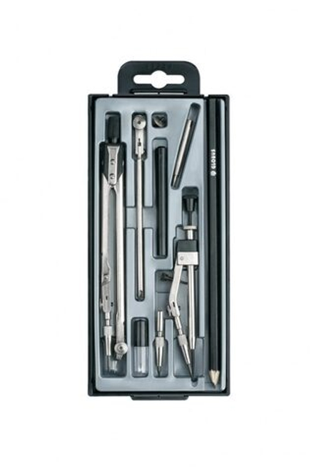 Готовальня Globus "Техника" 9 предм. сталь (футляр)