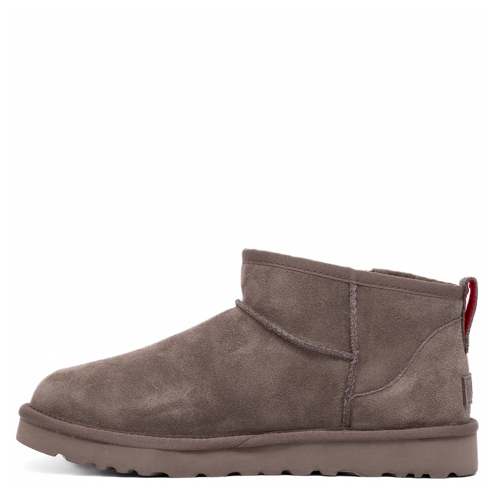 UGG Mens Classic Ultra Mini Zip Boot Smoke
