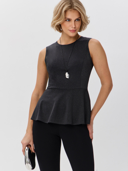 Вечерний топ-блузка с баской